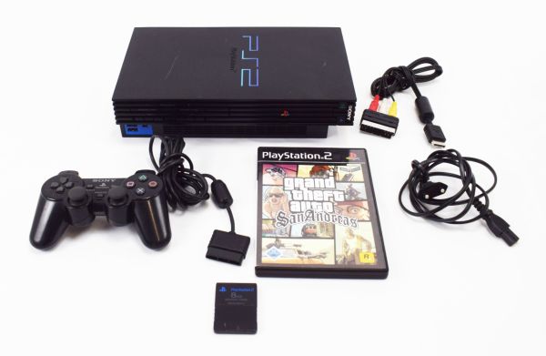 SONY Playstation 2 Modell: SCPH39004 Spiel: GTA San Andreas 250847