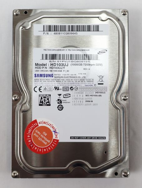 SAMSUNG HDD 1TB 3,5" 7200upm SATA Festplatte HD103UJ 251432