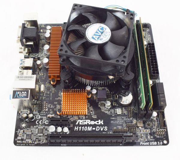 ASRock Mainboard Komponenten Bundle H110M-DVS R 3.0