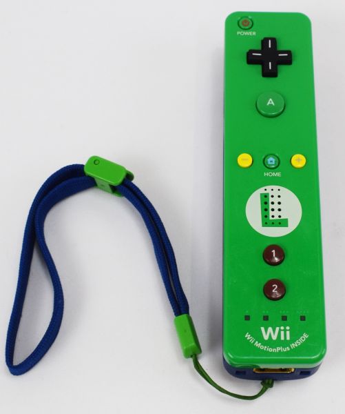 NINTENDO WII Controller "LUIGI" blau RVL 036, 250978