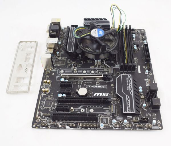 MSI Mainboard Komponenten Bundle B250 PC MATE (MS-7A72) 305x245x70mm 241589