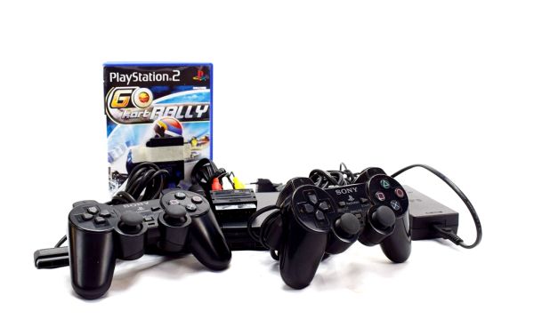 SONY Playstation 2 SLIM+2 Controller+GoKart Rally+MemCard,240326