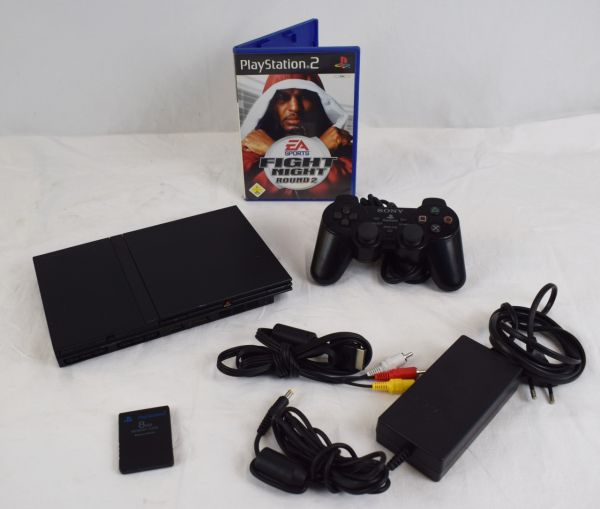 SONY Playstation 2 Slim 1x Controller Fight Night Round 2 Model SCPH75004 242287