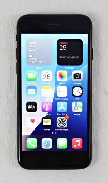 Apple iPhone SE2020 64 GB Black ohne Simlock Akkukapazität 95%, 251242