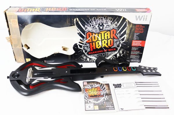 Nintendo WII Guitar Hero Warriors of Rock Bundle Model RVLSXIPEUR 251424