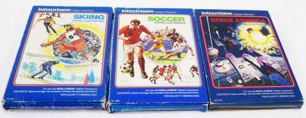 Mattel 3 Intellivision Spiele No3765/1683/1817, 250975