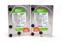 WD Western Digital 1x 2 Stück  HDD 2TB Festplatte  Green Series 3,5",  241078
