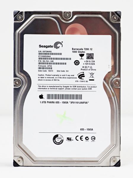 1 SEAGATE Barracuda HDD 1TB 3,5" 7200upm SATA Festplatte ST31000528ASQ, 251380