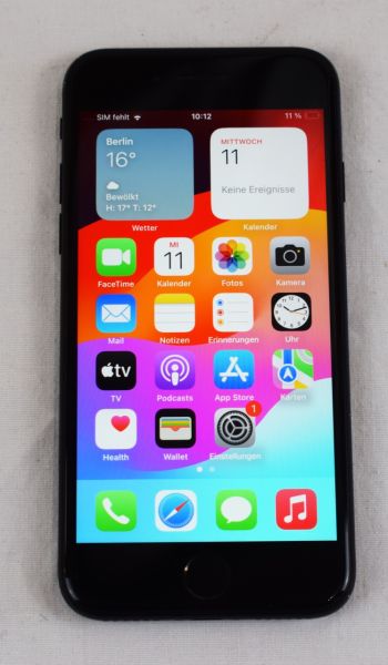 Apple iPhone SE 2020 64 GB Black ohne Simlock Akkukapazität 87% 241902